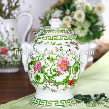 Elegant Fine New Bone China Big Ceramic Canister of In April